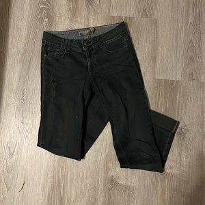 Paige Hidden Hills Straight Leg Skinny Mid Rise Jeans